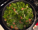A picture of step 6 of Simple Sausage and Greens Stir-fry.