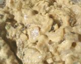 A picture of step 1 of Fishcakes (oyster mushrooms).