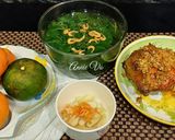 Hình bước làm 5 của món Cơm nhà với đùi gà nướng bơ sả