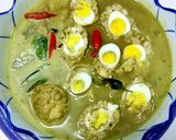 รูปขั้นตอนการทำที่ 7 ของ แกงเขียวหวานลูกชิ้นไก่ยัดใส้ไข่นกกระทา