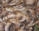A picture of step 3 of Mushrooms, Onions, and Peppers.