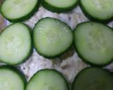 A picture of step 5 of Flag sandwich.