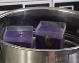 Foto langkah ke 3 dari resep Cake Ubi Ungu Topping Kurma Snack Mpasi.