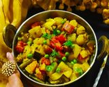 A picture of step 6 of Santula/Mixed veg curry.