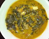 A picture of step 7 of Bitter leaf soup aka ofe onugbu.