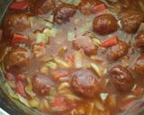 A picture of step 7 of Leftover Bread Manchurian.