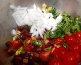 A picture of step 1 of Corn and Beans Salsa (Salad).