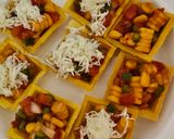 A picture of step 4 of Italian poppers.