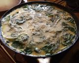 Une image de l'étape 6 de Onctueuse omelette aux épinards.