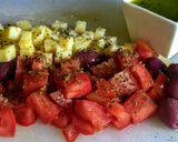 Foto del paso 1 de la receta: FETTUCCINE Al Pesto con tomates y aceitunas moradas...!