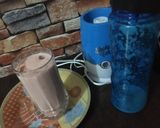 A picture of step 4 of Iced Watermelon milkshake.