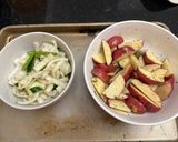 A picture of step 2 of Greek Lemon Roasted Potatoes.