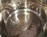A picture of step 1 of Spicy Rice & Prawns cooked in Instant Pot.