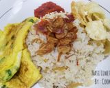 Foto langkah ke 8 dari resep Nasi Liwet Rice Cooker + Telur Dadar.
