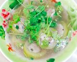 Hình bước làm 3 của món Canh bầu nhồi thịt