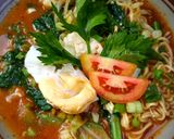Foto langkah ke 5 dari resep Mie Instan Kari Pedas.
