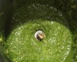 A picture of step 2 of Secret Green chutney.
