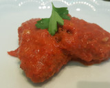 Foto del paso 7 de la receta: Pimientos rellenos de bacalao con salsa de tomate y pimientos