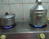Foto langkah ke 5 dari resep Cara masak nasi tanpa rice cooker dan tanpa aron.