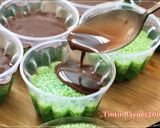 Foto langkah ke 3 dari resep Puding Lumut Pandan Cokelat gurih bangett.