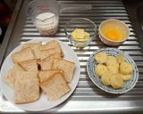 รูปขั้นตอนการทำที่ 1 ของ French Toast (Banana Topping)