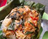 Cara Membuat Nasi bakar teflon ayam kemangi 5