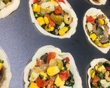 Foto del paso 6 de la receta: 🥗CANASTITAS🥗 DE VERDURAS Y QUESOS 🥗🧀🥚🧅🌽🫑🥬🫒🥕🧀🥗