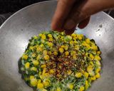 A picture of step 4 of Spinach Corn grilled Sandwich with Arrowroot flour and White Butter.