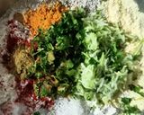A picture of step 1 of Gujarati Snack Dudhi kothmir na Muthiya (swap methi to coriander).