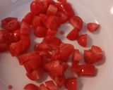 A picture of step 1 of Feta and tomato stuffed courgettes.