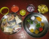 A picture of step 1 of Fish Curry.
