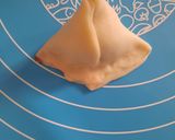 A picture of step 12 of Strawberry Stuffed Baked Samosa with Chocolate Ganache.
