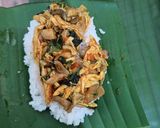 Foto langkah ke 6 dari resep 08. Nasi Bakar Ayam Jamur Pedas.
