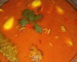 Foto langkah ke 7 dari resep Gulai cumi isi tahu.