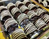 Foto langkah ke 9 dari resep Mini Roll coklat kukus.