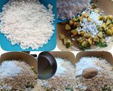 A picture of step 3 of Sabudana Khichadi.