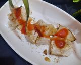 A picture of step 5 of Kechup with sweet Smashed potatoes.