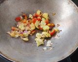 A picture of step 1 of Soya Manchurian.