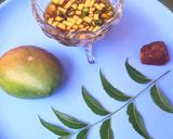 A picture of step 2 of Ugadi pachadi.