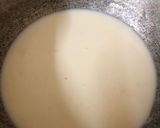 A picture of step 3 of Pasta in Bechamel sauce aka white sauce.