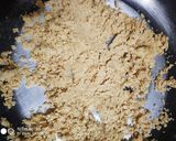 A picture of step 2 of Cashew wheat halwa.