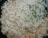 A picture of step 3 of Sago/sabudana delight.
