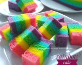 Foto langkah ke 9 dari resep Rainbow cake kukus ny.liem.