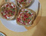 A picture of step 2 of Katori chaat.