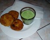 Foto del paso 6 de la receta: Tomates verdes fritos con guasacaca