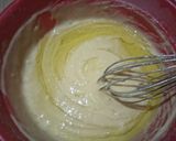 Foto langkah ke 6 dari resep Bolu pisang kukus (1 pisang 1 telur tanpa mixer) anti gagal.
