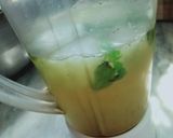 A picture of step 1 of Mint lemon cooler.