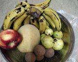 A picture of step 1 of Fruit chaat.🍎🍉🍐.