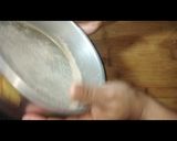 A picture of step 1 of Whole wheat jaggery cake.