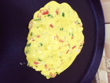 Besan Veggie Chila (Vegetarian Omelette)